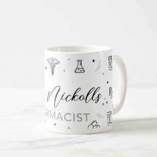 De Café Caneca Personalizada para Farmacêutico   Escrita à