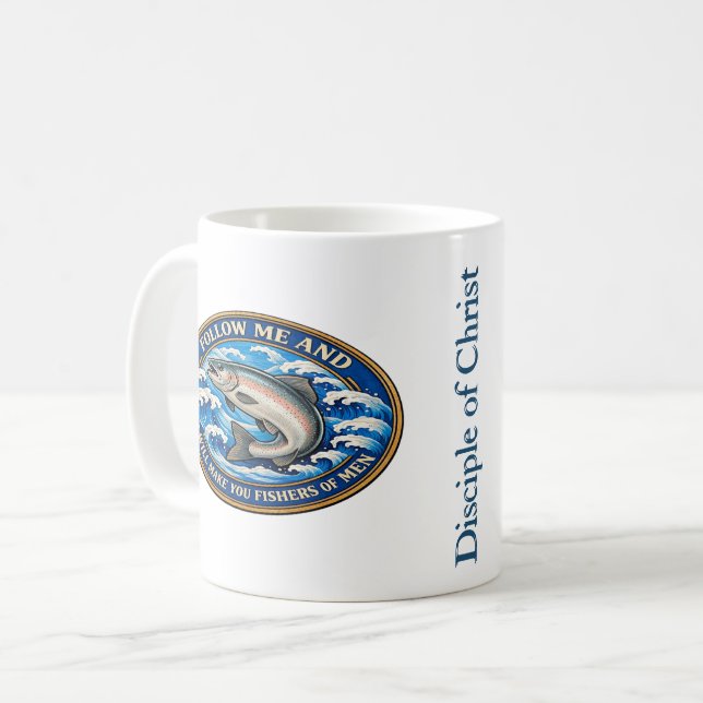 De Café Caneca Personalizada para Homens e Mulheres Mateus (Frente Esquerda)