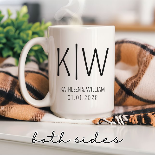 De Café Caneca Personalizada para Noiva e Noivo, Presente  (bride and groom mug, his and hers mug, newlywed couple mug, bridal shower mug, engagement gift mug,)