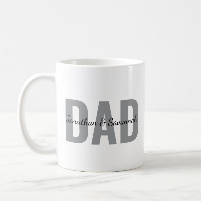 De Café Caneca Personalizada para Papai com o Nome das Cri (Esquerda)