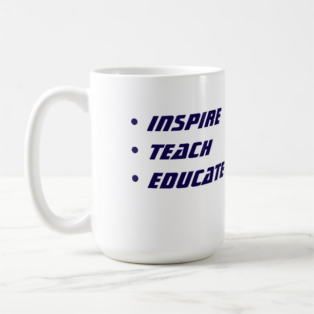 De Café Caneca Personalizada para Professores (Esquerda)
