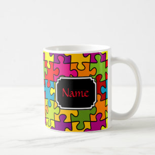 De Café Caneca personalizada parte do quebra-cabeça