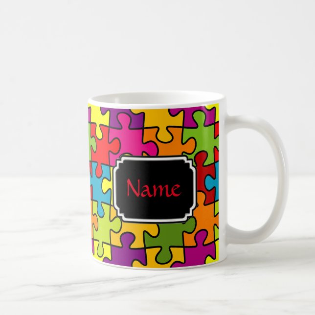 De Café Caneca personalizada parte do quebra-cabeça (Direita)