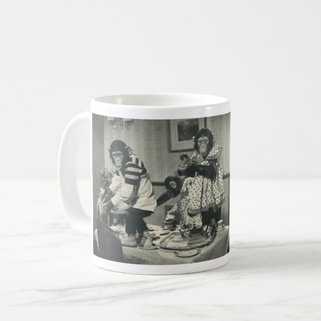 De Café Caneca Personalizada Party Monkey (Frente Esquerda)