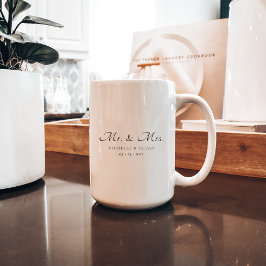 De Café Caneca Personalizada Presente Casal Minimal Script