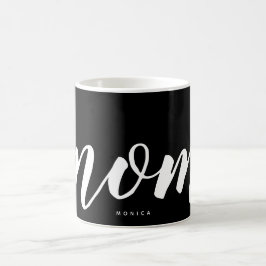 De Café Caneca Personalizada Simples Preto e Branco para M