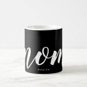 De Café Caneca Personalizada Simples Preto e Branco para M