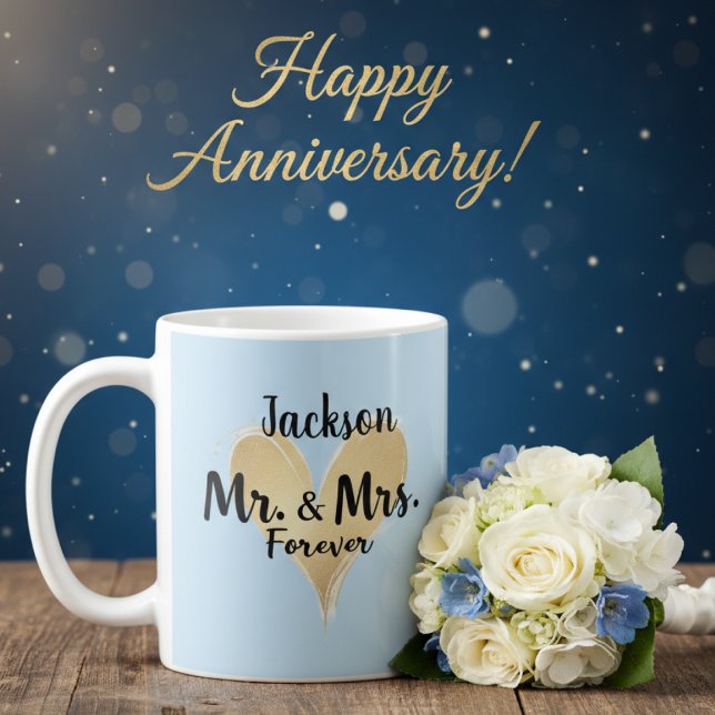 De Café Caneca Personalizada Sr. e Sra. Para Sempre (Criador carregado)
