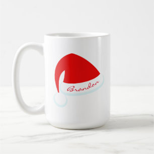 De Café Caneca personalizada vermelho do feriado do chapé