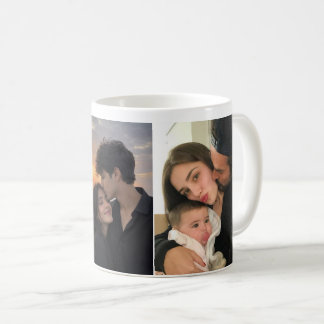 De Café Caneca personalizável 3 fotos presente para seus e