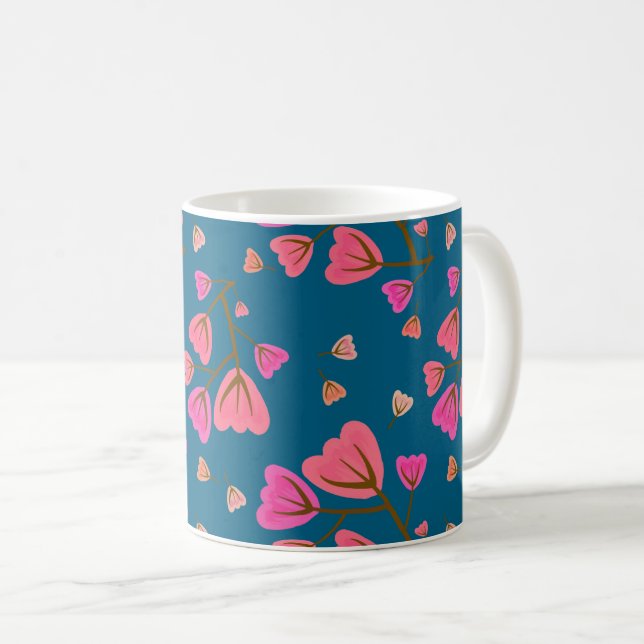 De Café Caneca Pétalas Coradas (Frente Esquerda)