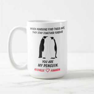 De Café Caneca Pinguins Engraçados, Presente para ela ou e