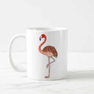 De Café Caneca Pink Flamingo Bird Lineart-57567