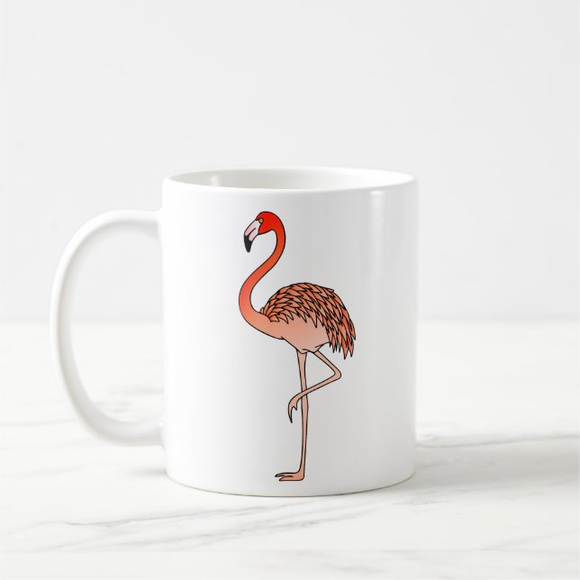 De Café Caneca Pink Flamingo Bird Lineart-57567 (Esquerda)