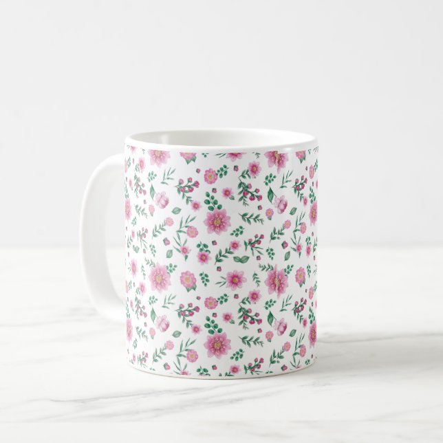 De Café Caneca Pink Roses Galore (Frente Esquerda)