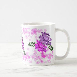 De Café Caneca pintada das flores