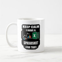 Caneca Planilha, Caneca Atalho Excel, Caneca Excel