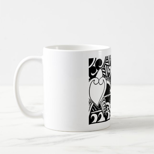 De Café Caneca Polinésia Tartaruga Tribal (Esquerda)
