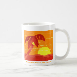 De Café Caneca Pôr do Sol Laranja Tropical