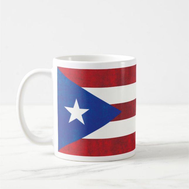 De Café Caneca porto-riquenha da bandeira (Esquerda)