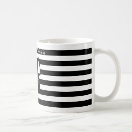 De Café Caneca preta & branca do amor do buldogue francês
