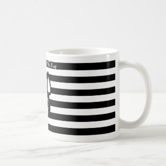 De Café Caneca preta & branca do amor do buldogue francês