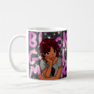 De Café Caneca preta da mágica da menina