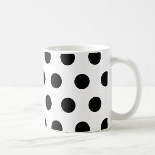 De Café Caneca preta das bolinhas