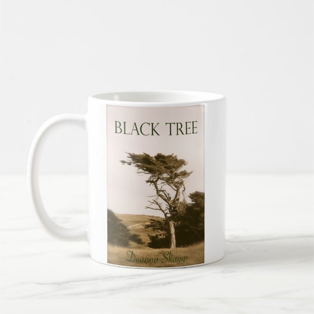 De Café Caneca preta do clássico da árvore (Esquerda)