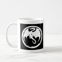 Caneca preta do Dragão Branco