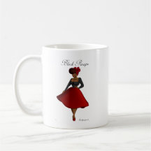 Caneca preta dos Pinups - Carmen