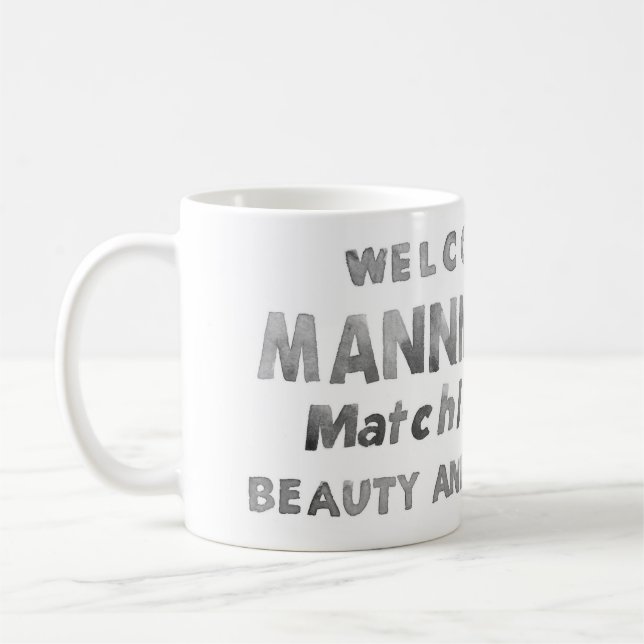 De Café Caneca preta e branca (Esquerda)