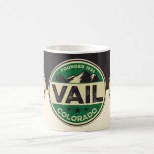 De Café Caneca Preta e Marrom Ski Vail