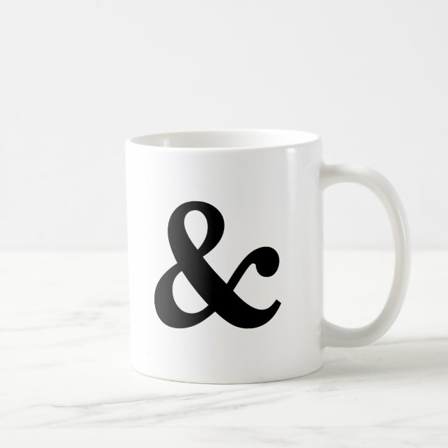 De Café Caneca preto e branco do Ampersand (Direita)