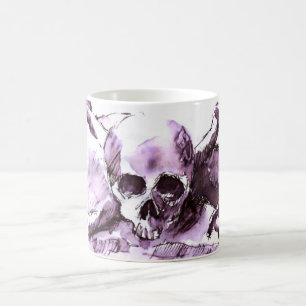 De Café caneca preto e branco do pirata