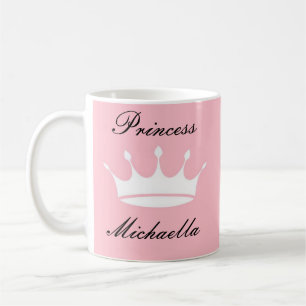 DE CAFÉ CANECA PRINCESA EM COR ROSA BONITO