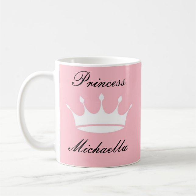DE CAFÉ CANECA PRINCESA EM COR ROSA BONITO (Esquerda)