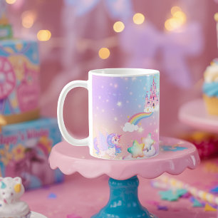 De Café Caneca Princesa Unicórnio Pastel