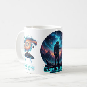 De Café Caneca Profunda Astronauta Cósmico Explorador Espa