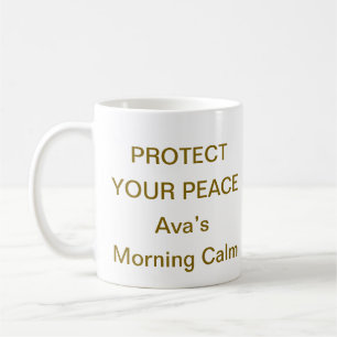 De Café Caneca Proteja Sua Paz – Lembrete Diário Mindfulne