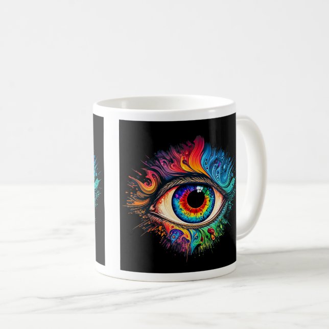 De Café Caneca Psicodélica Clássica, 11 oz (Frente Esquerda)