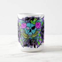 Caneca Psyko-Daizie Skull & Roses