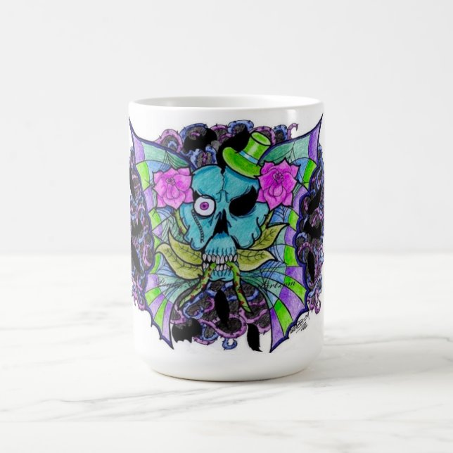 De Café Caneca Psyko-Daizie Skull & Roses (Centro)