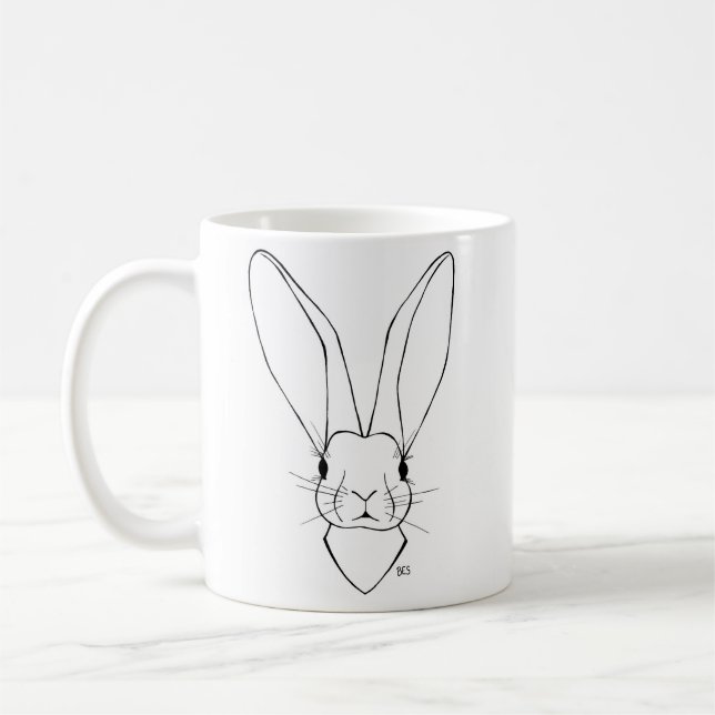 De Café Caneca Pudgy do coelho (Esquerda)
