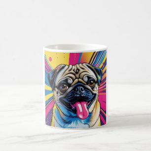 De Café Caneca Pug Pop Art 01