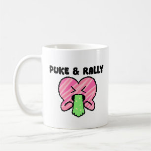 De Café Caneca Puke & Rally Classic Pink Heart Party