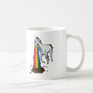 De Café Caneca Puking do unicórnio