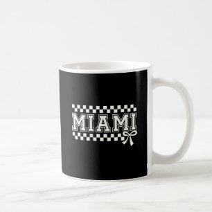 De Café Caneca Quadrada Garota Charmosa da Miami Collegiat