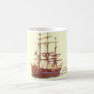 De Café Caneca quente da recompensa alta do HMS do navio