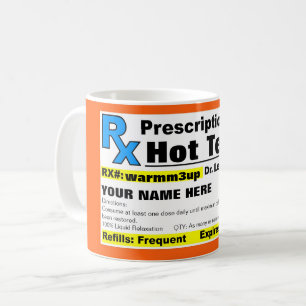 De Café Caneca quente do chá da prescrição